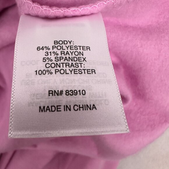 St Johns Bay Womens Quilted Panel Long Sleeve Pullover Hoodie Large Pink - Picture 8 of 9